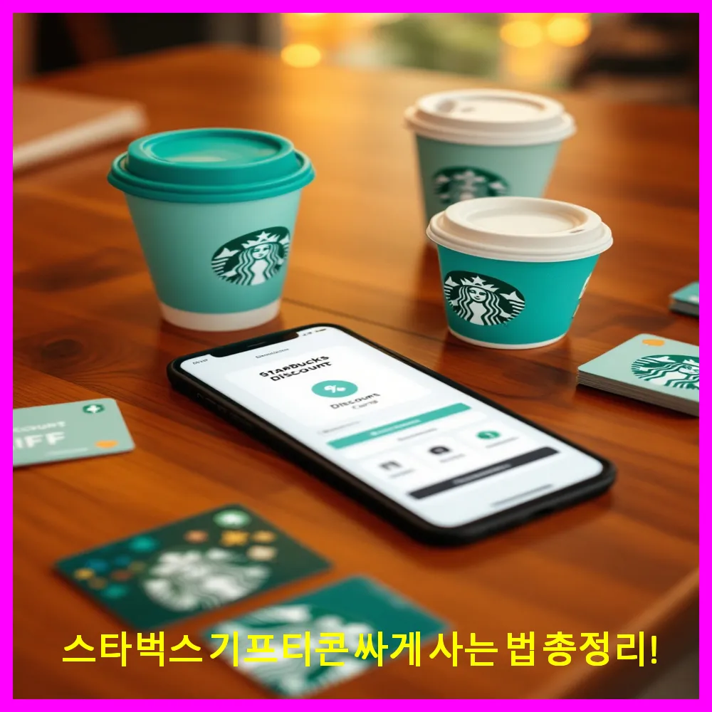 스타벅스 기프티콘 싸게 사는 법 총정리!