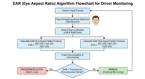 EAR 기반의 졸음 감지 시스템 파이프라인