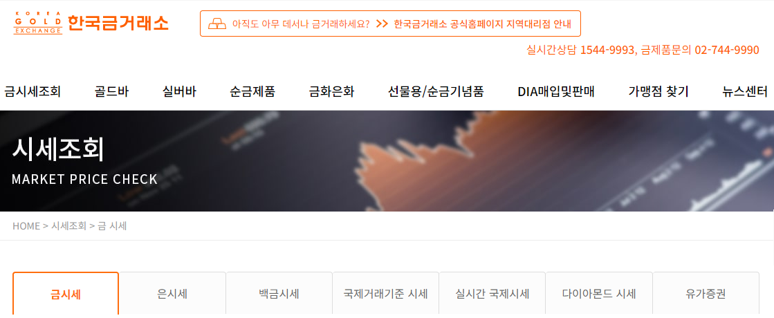 한국금거래소 시세