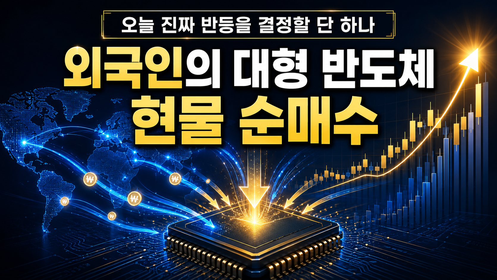 오늘 진짜 반등을 결정할 단 하나
외국인의 대형 반도체 현물 순매수