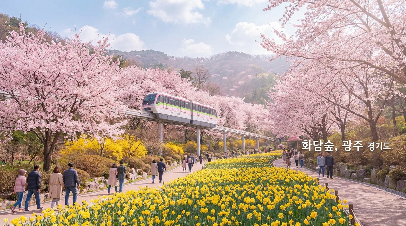 경기도 가볼만한곳 화담숲 수선화 축제 모노레일 예약 2026
