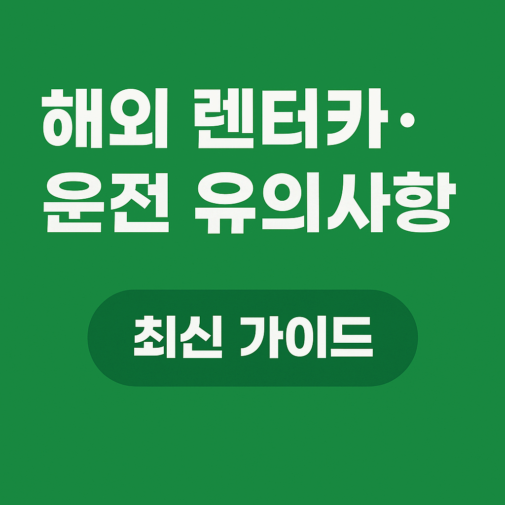 해외렌터카