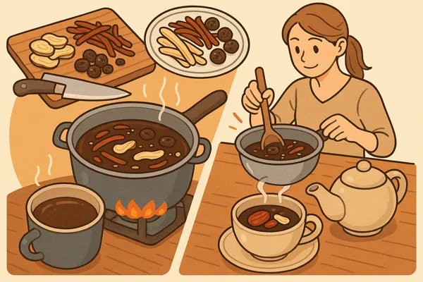 쌍화차 만드는 법과 끓이는 비법6