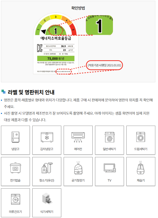 한전 가전제품 30만원 환급, 한전 고효율 가전제품 구매비용 지원, 출산가구 가전제품 환급