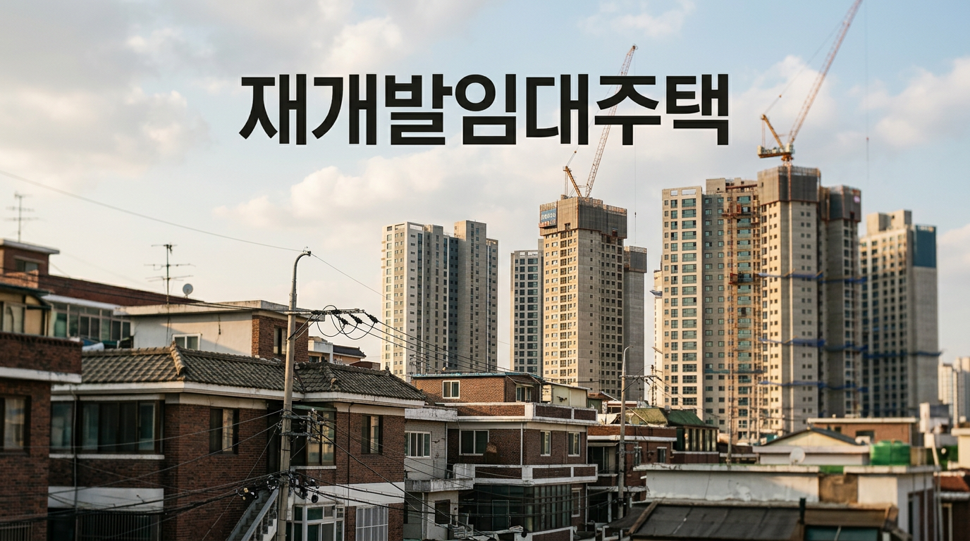 재개발임대주택과 청년 임대주택 신청을 보여주는 사진