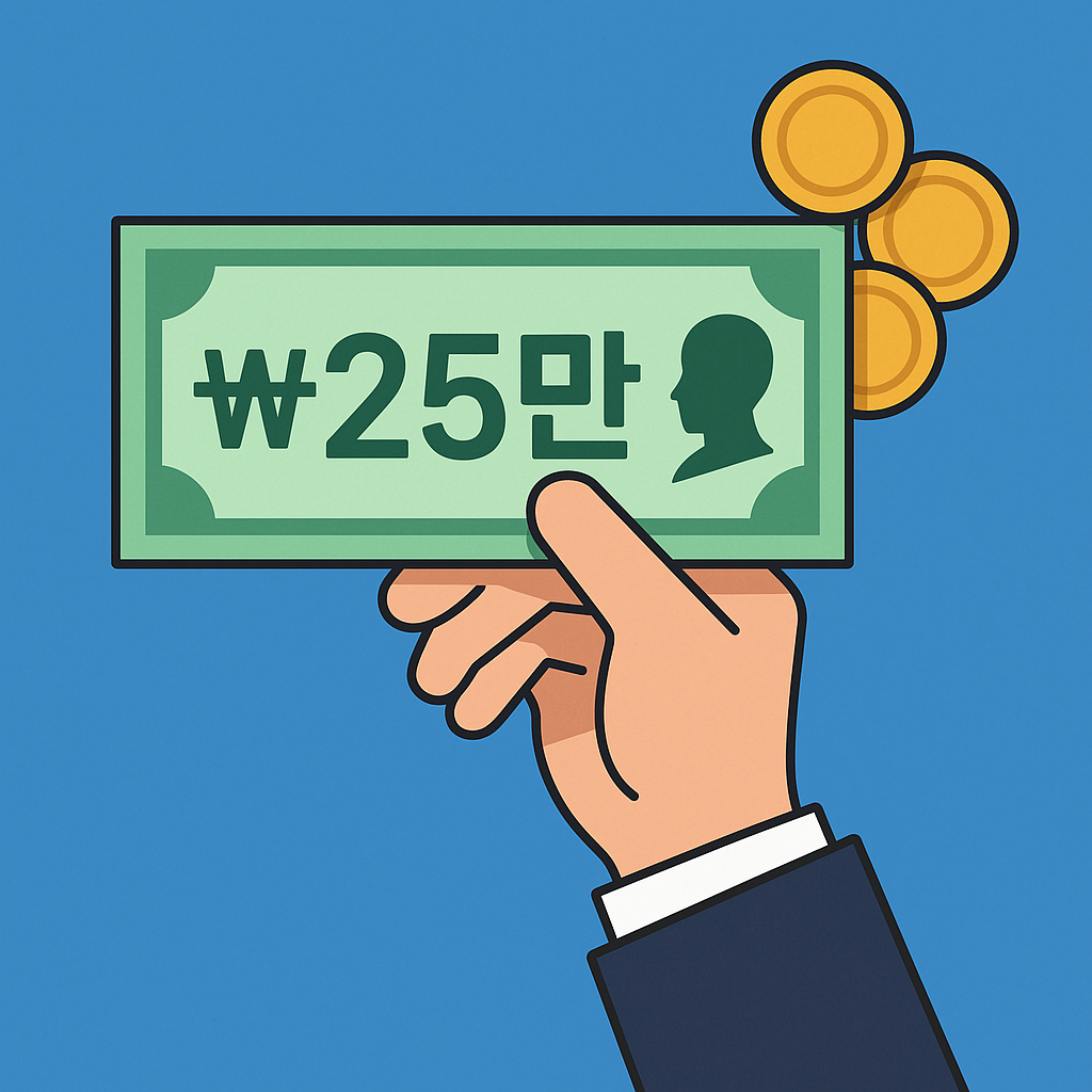 민생회복지원금 25만원, 전국민 지급될까?