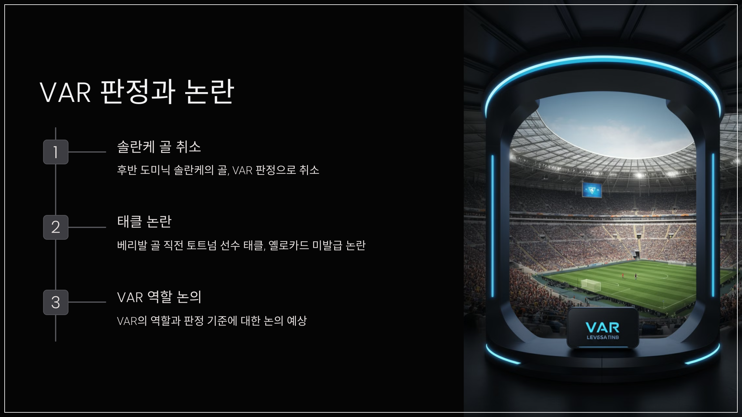 VAR 판정과 논란