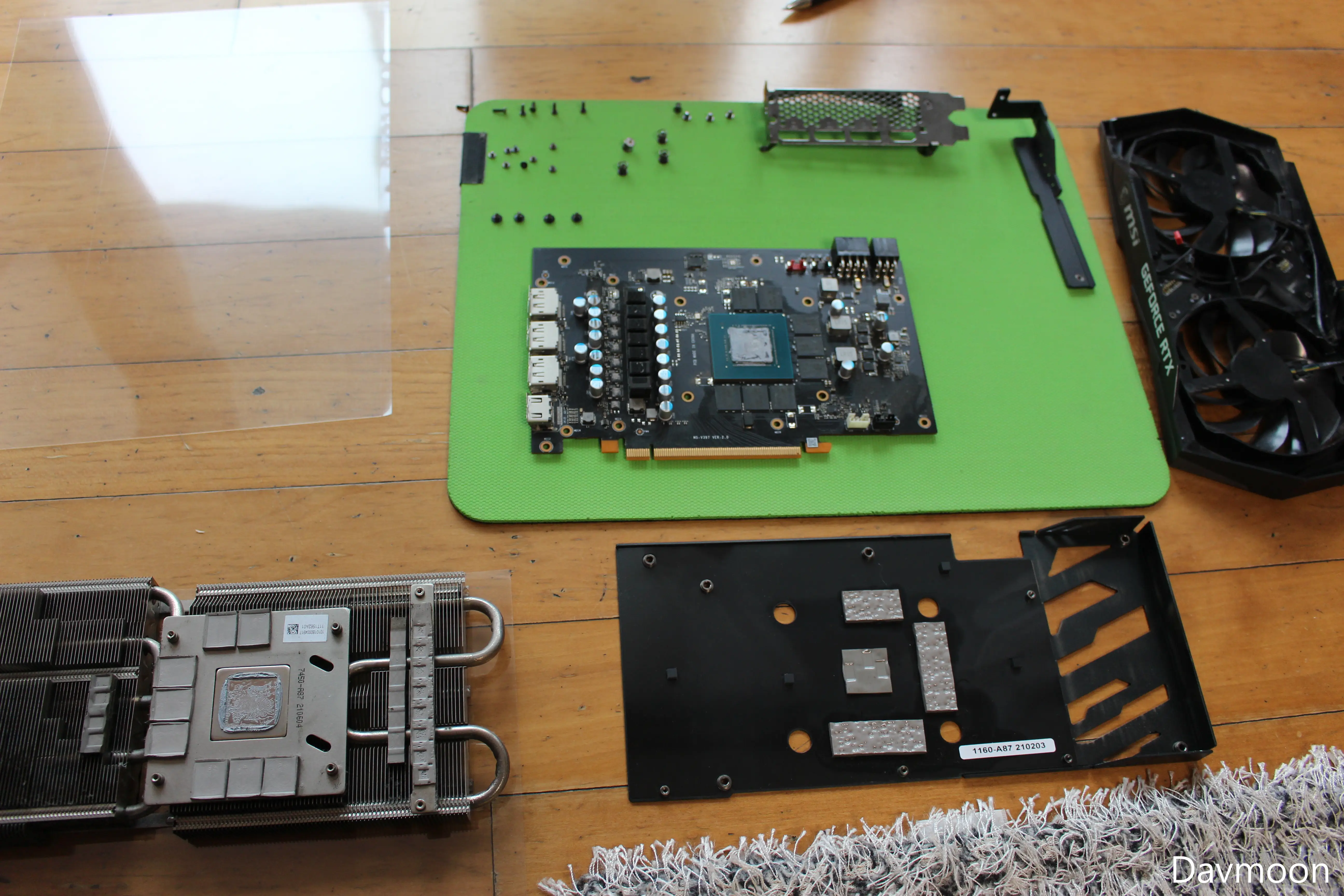 MSI 3060ti 트윈프로저 Gaming X 분해 완료