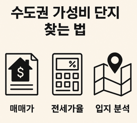 수도권 가성비 단지 찾는 법