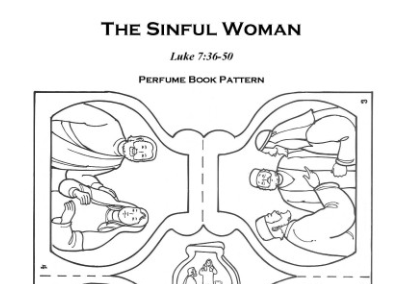 마리아의 향유 색칠도안 사진