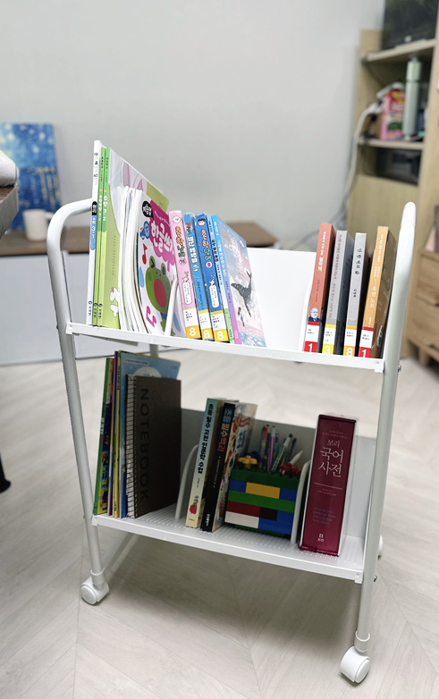 이동식 가정용 북카트 트롤리 아이 키우는 집 필수품 추천