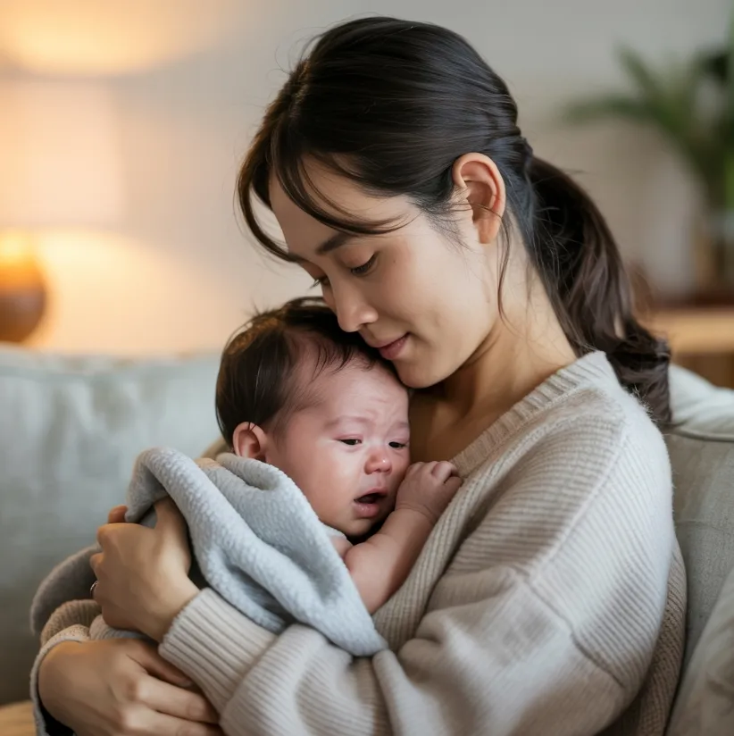 아기 중이염 증상 이미지