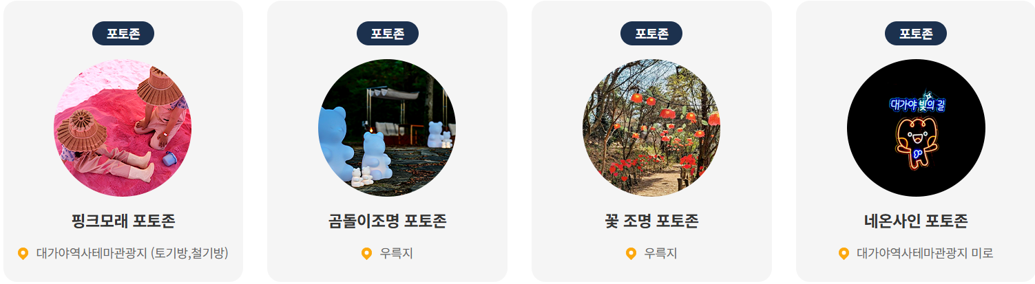 2025 고령 대가야 축제 포토존 4곳