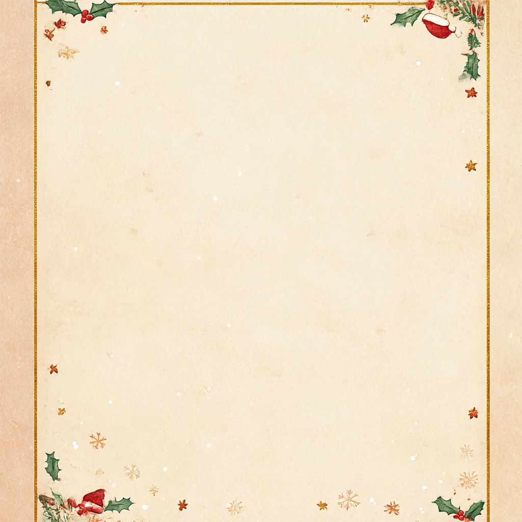 산타 할아버지 편지지 프린트