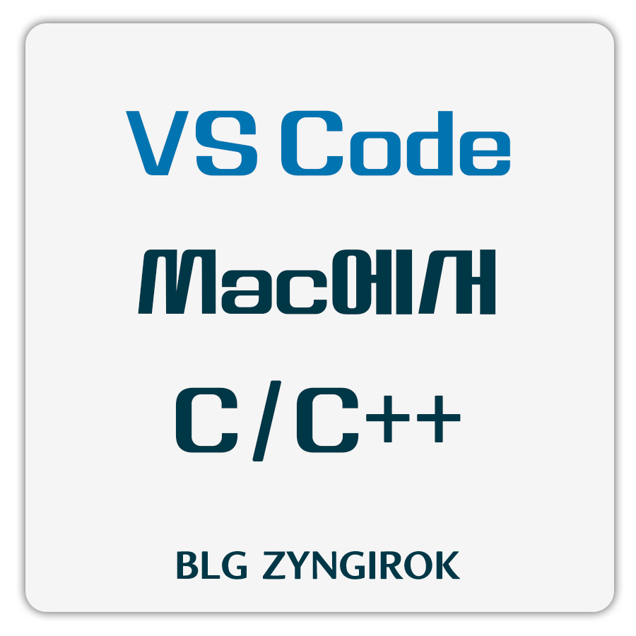 vs code mac에서 c/c++ 프로그래밍 환경 구축하기 썸네일 이미지이다.