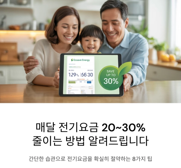 전기요금을 줄이기 위한 실용적인 팁 8가지