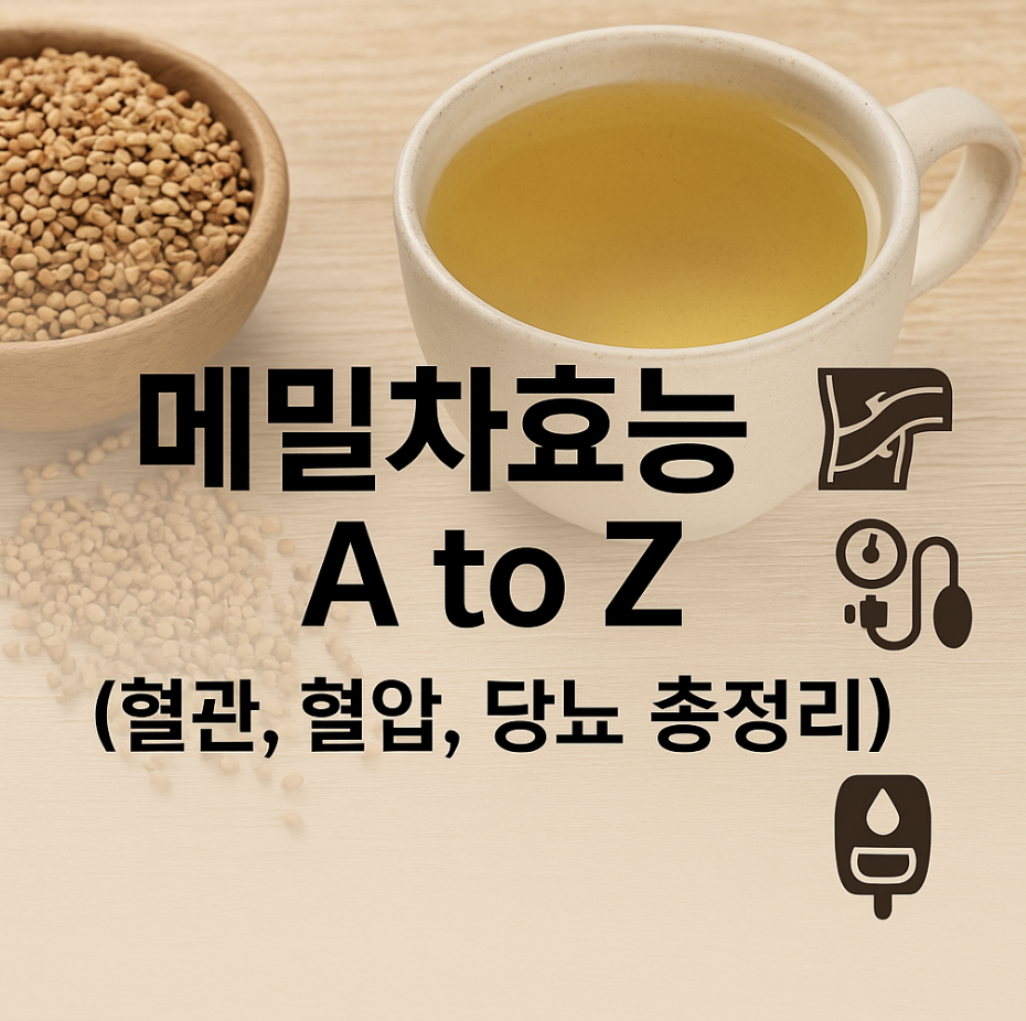 메밀차효능 A to Z (혈관, 혈압, 당뇨 총정리)