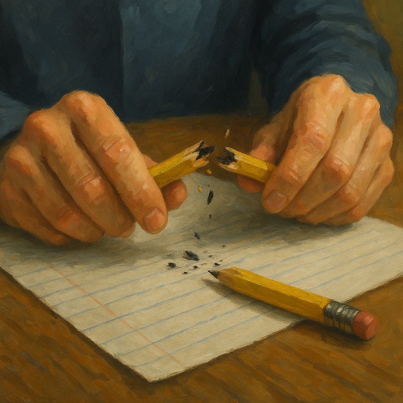 연필 부러지는 꿈 해몽 - 계획 수정이 필요한 신호일까?