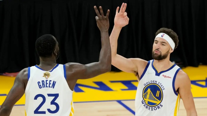 Draymond-Green-and-Klay-Thompson
