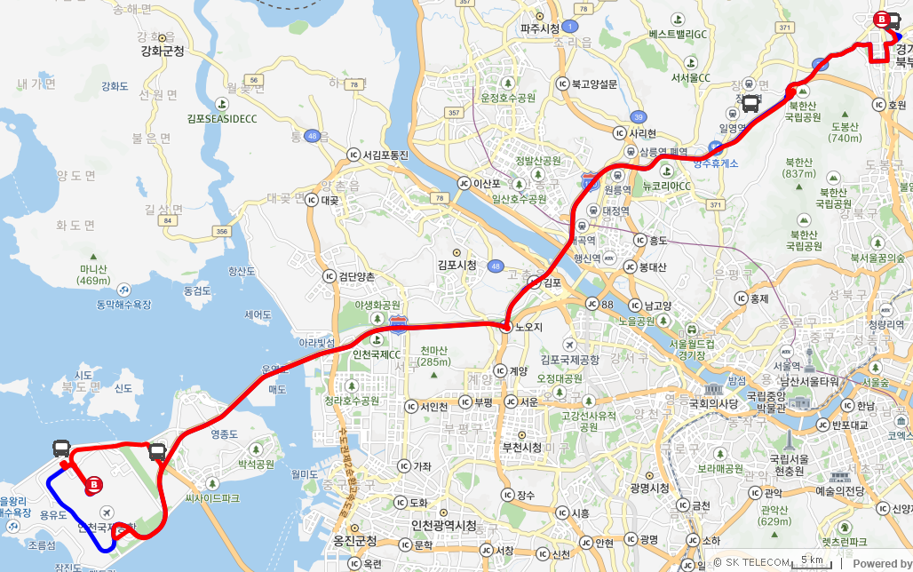 7200번 공항 버스 노선