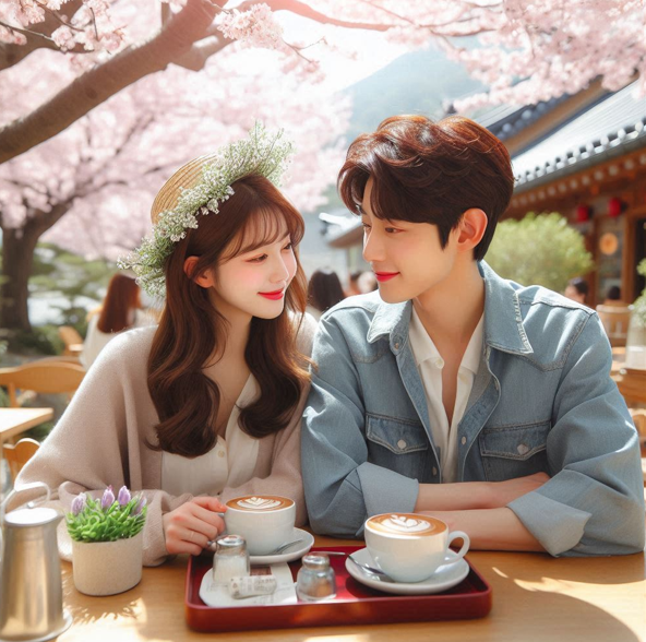커플들의 감성 카페