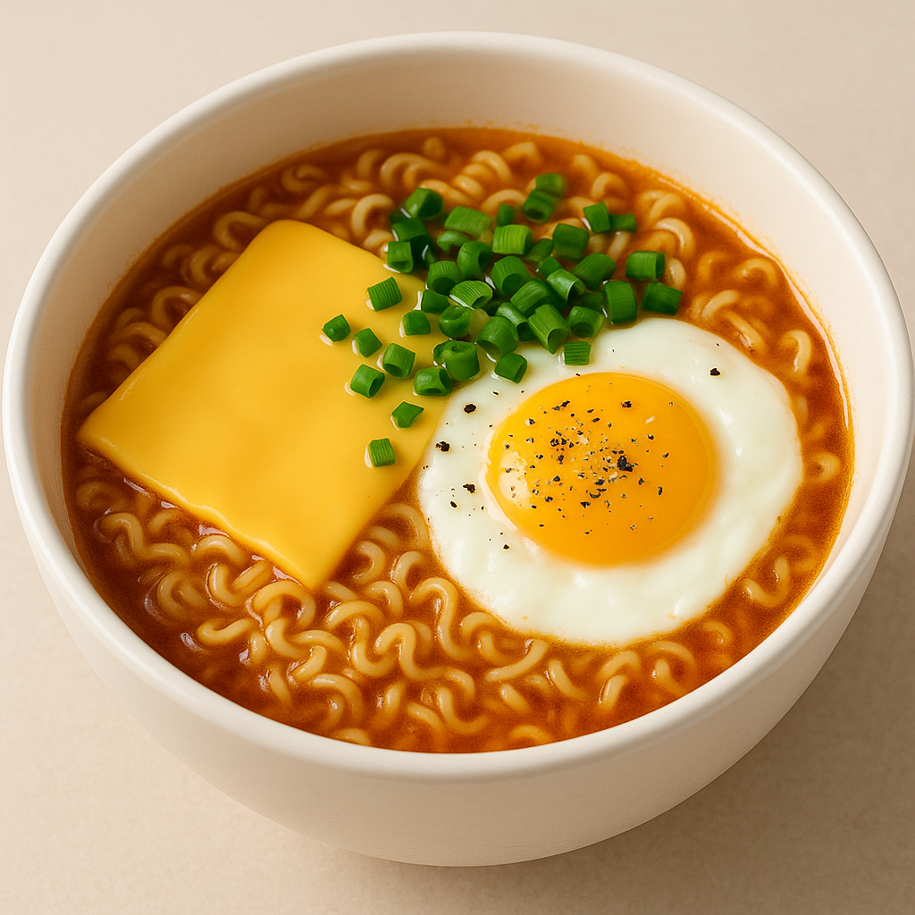치즈계란라면 준비물