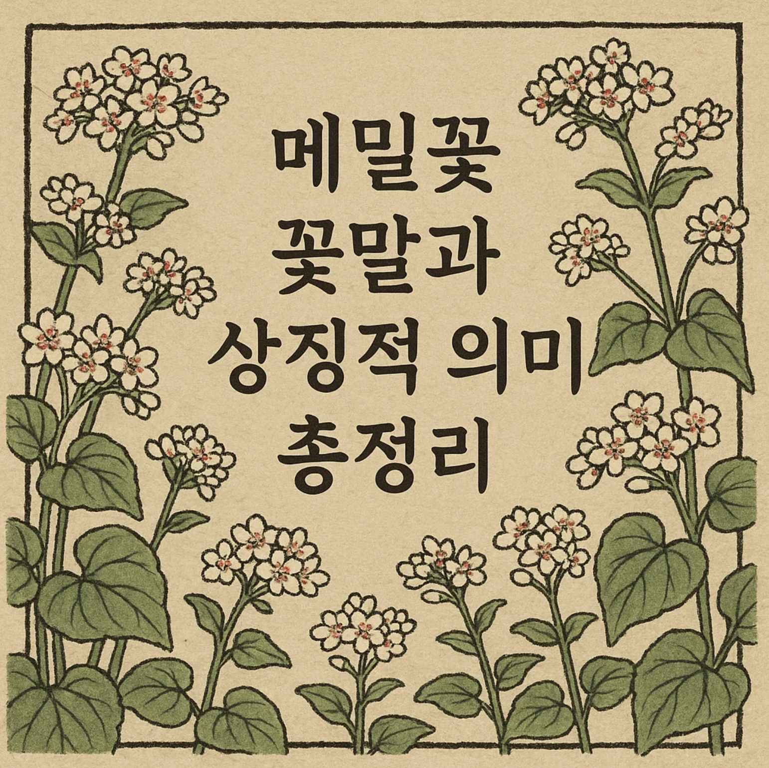 메밀꽃 꽃말과 상징적 의미 총정리