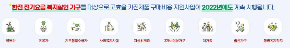 가전구매지원사업 대상자 안내