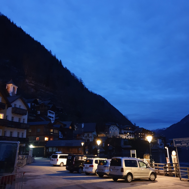 오스트리아 할슈타트의 저녁