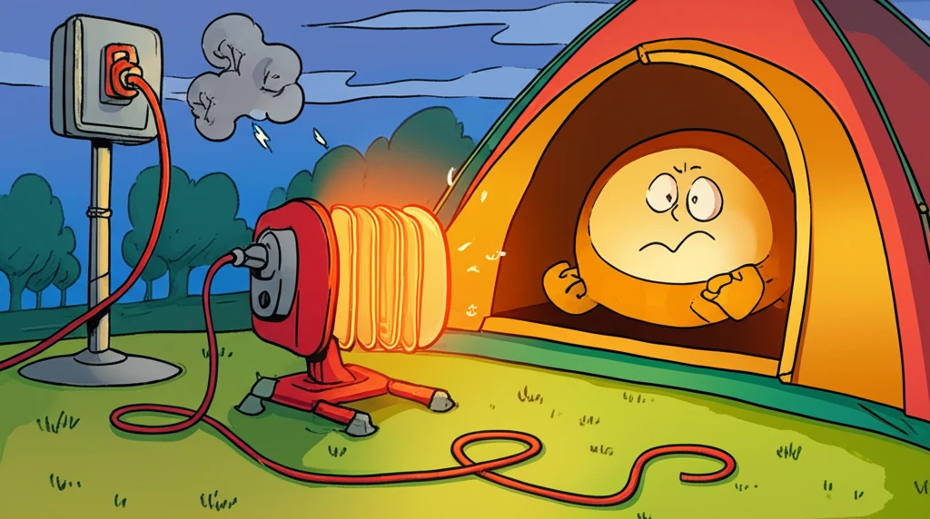 안전한 겨울 캠핑: 전기난로 3대 핵..