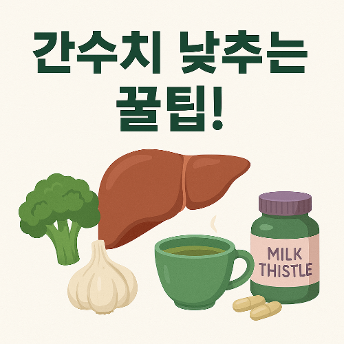 간수치 낮추는 음식과 영양제, 효과 있는 꿀팁 공개