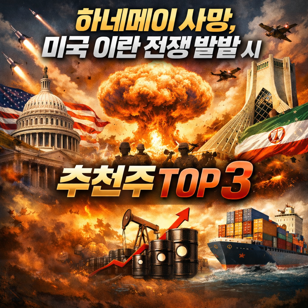 하네메이 사망, 미국 이란 전쟁 발발 시 수혜주 TOP3