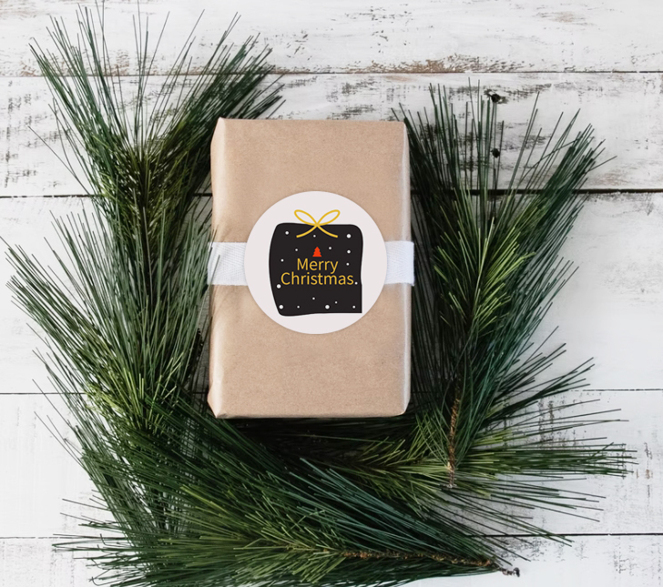 크리스마스 라벨 도안