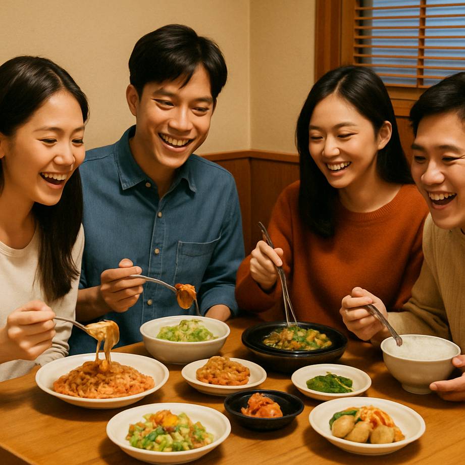 여럿이-함께-식사하는-꿈