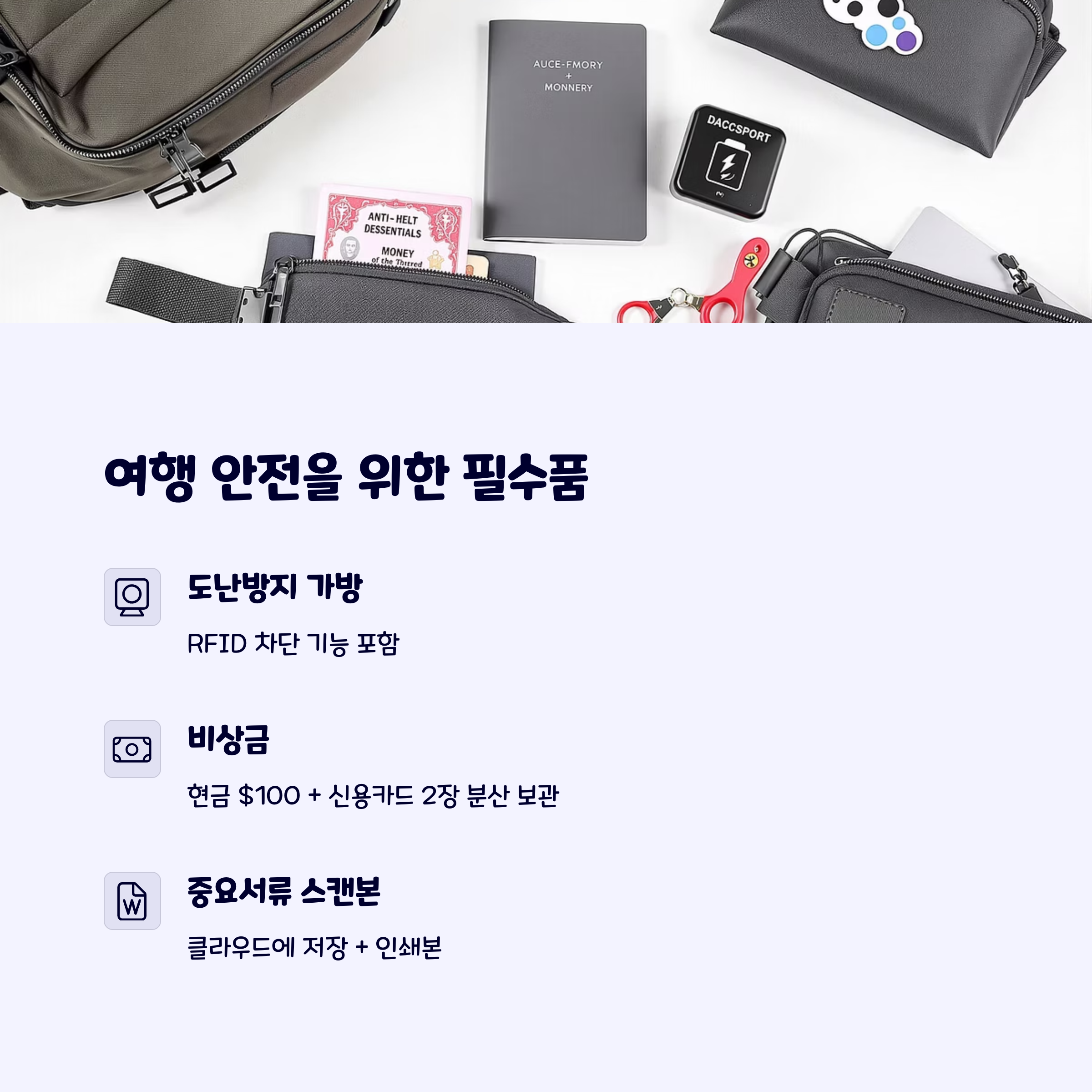 여행안전용품