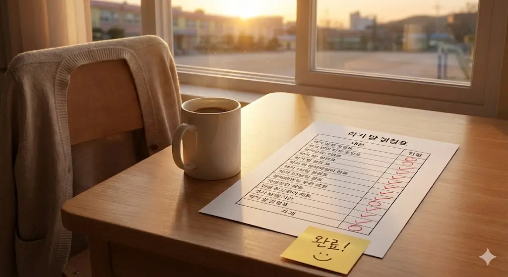 학기별 종합 평가 타임라인 및 체크리스트