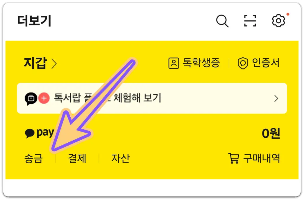 카카오페이-사용법-송금받기-확인