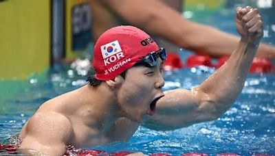 50m 남자 자유형 결승 금메달 지유찬