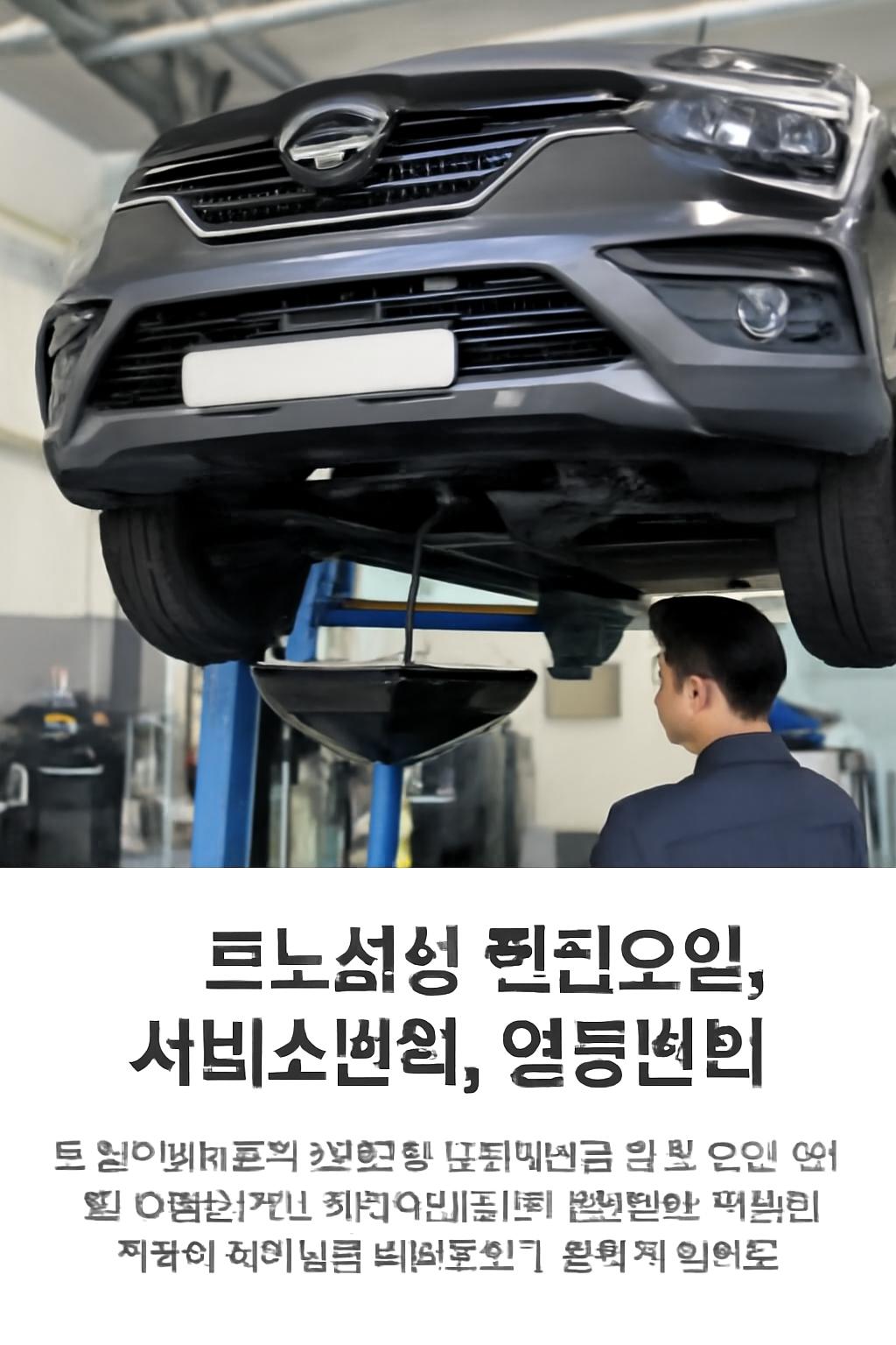 르노삼성자동차 엔진오일 교체비용