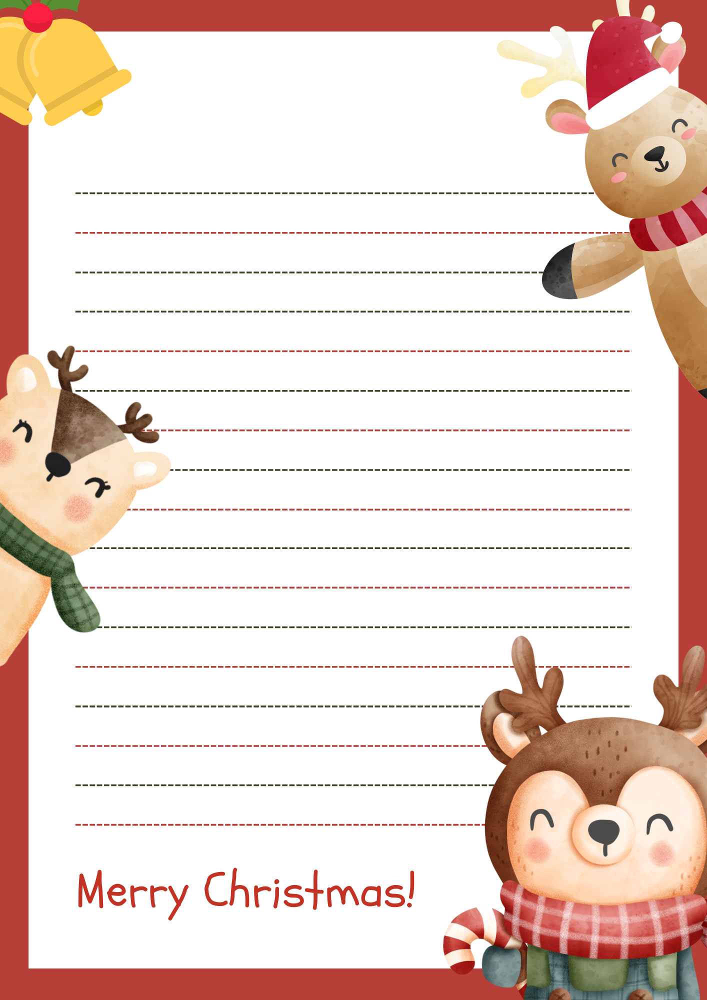 크리스마스 겨울 편지지 무료 다운로드 이미지 모음