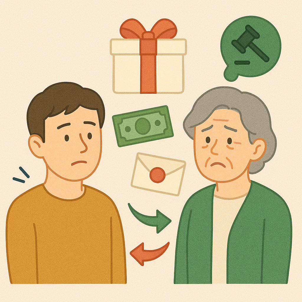 부모님과의 경제관계 이미지