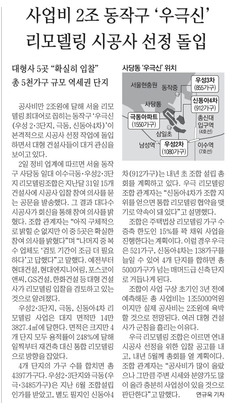 11월 3일 금 경제뉴스 신문스크랩