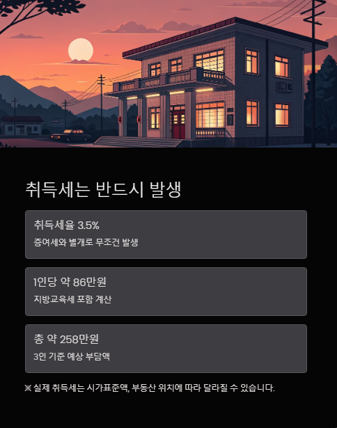 취득세는 반드시 발생