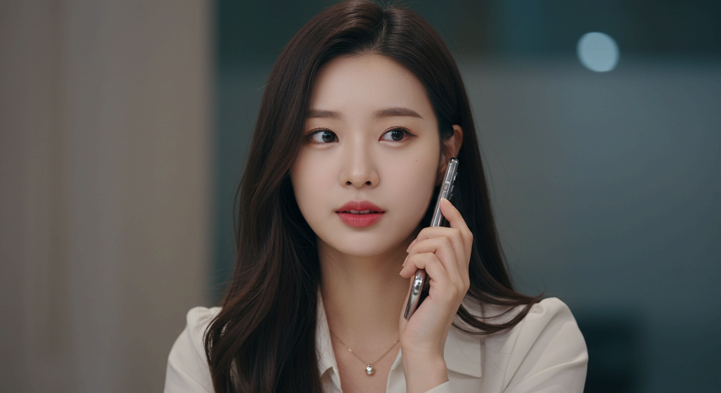 단통법 폐지 후 대리점이나 통신사와 통화하며 계약 조건을 신중하게 확인하는 소비자의 모습