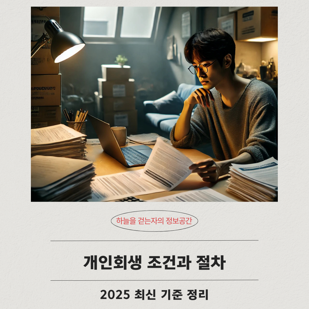 개인회생 조건과 절차 ❘ 2025 최신 기준 정리