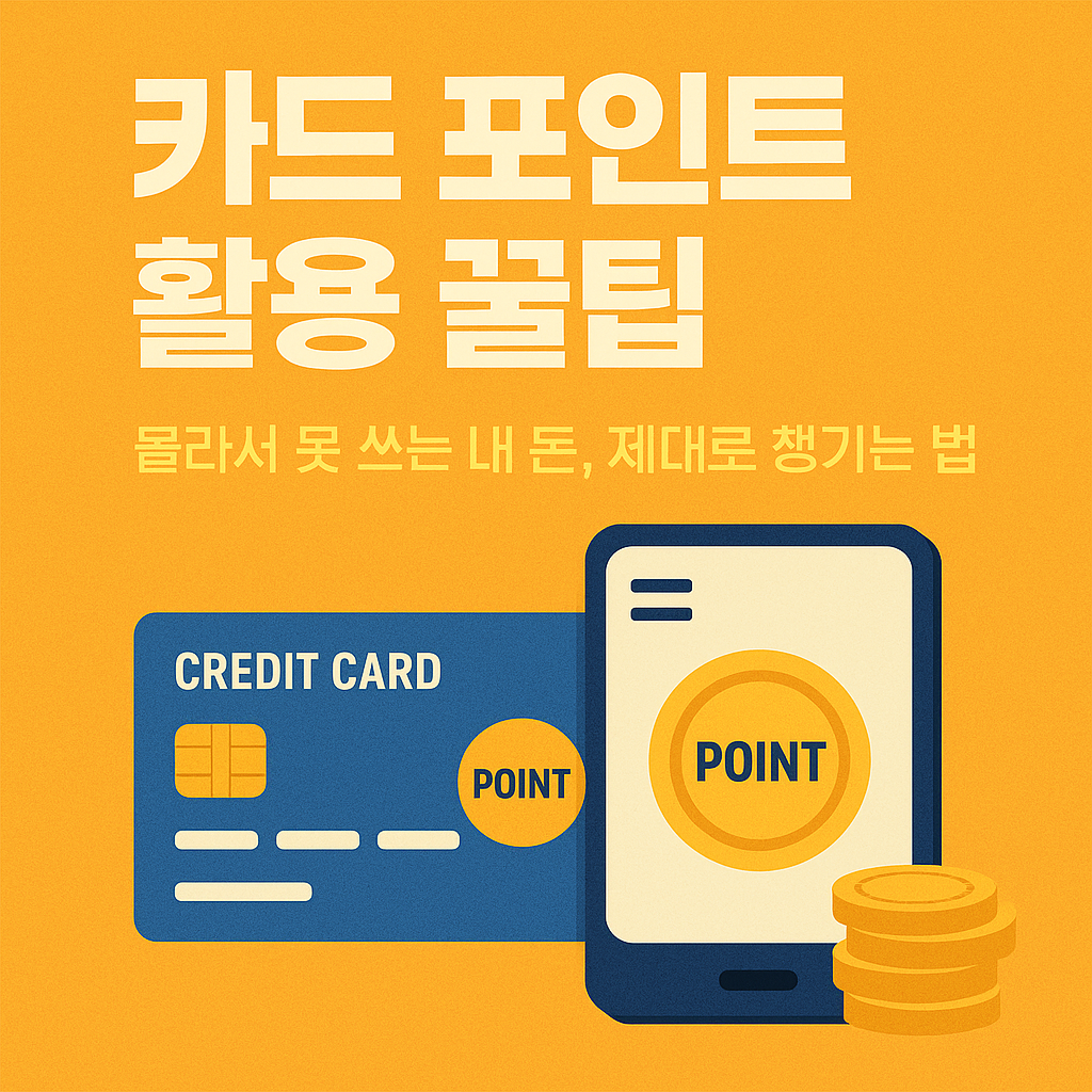 카드 포인트 활용 꿀팁