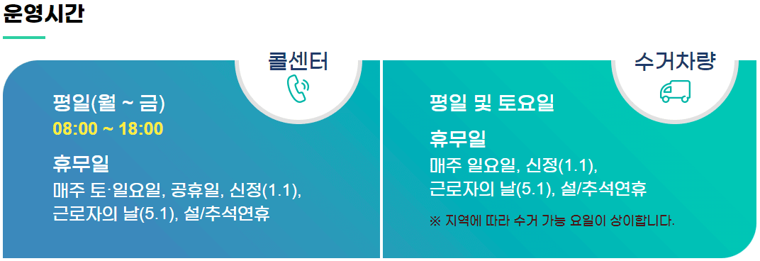 폐가전 무료수거