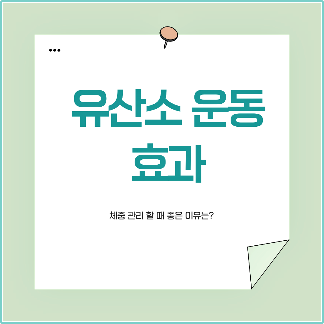 유산소 운동 효과