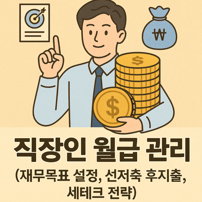 직장인 월급 관리 (재무목표 설정, 선저축 후지출, 세테크 전략)