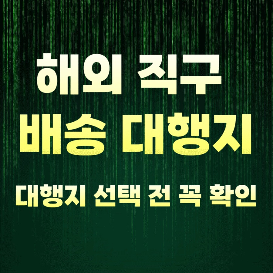 해외 직구 배송 대행지 &ndash; 대행지 선택 전 꼭 확인